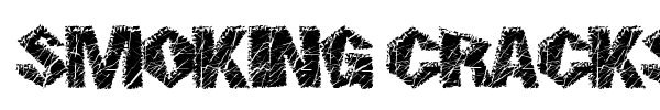 Smoking Cracks font preview